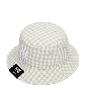 New Era Logo 刺绣平顶渔夫帽