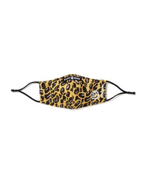 A BATHING APE® 豹纹印花口罩