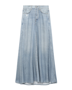 rag & bone 饰口袋磨损细节牛仔半身裙