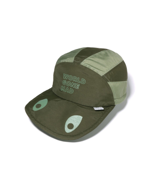 A BATHING APE® 标语印花拼接棒球帽