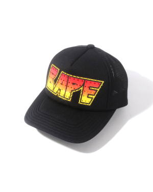 A BATHING APE® 钻饰 logo 印花棒球帽