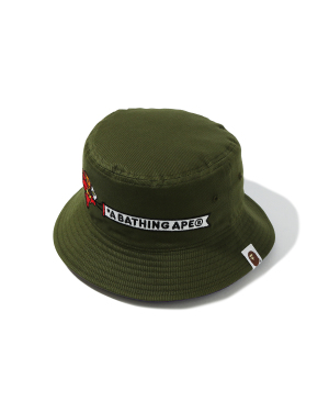 A BATHING APE® Baby Milo 刺绣两面戴渔夫帽