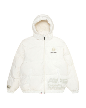 Aape 徽标装饰绗缝羽绒服