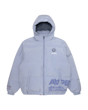 Aape 徽标装饰绗缝羽绒服