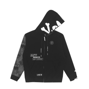 Aape 饰 logo 图案印花拉链卫衣