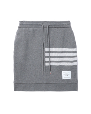 THOM BROWNE 条纹提花半身裙