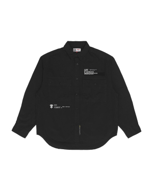 Aape Logo 刺绣饰标签衬衫