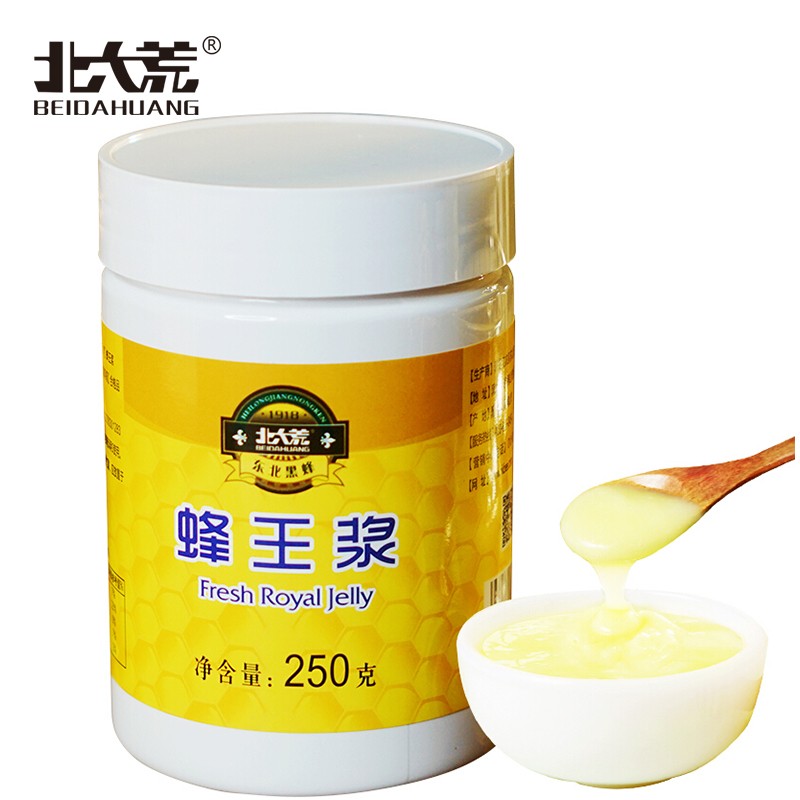 北大荒 北大荒 东北黑蜂 新鲜蜂王浆250g