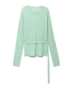 HELMUT LANG 饰系带针织衫
