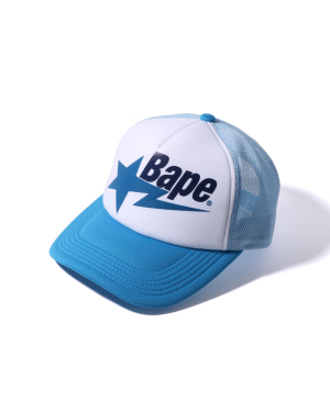 A BATHING APE® BAPE STA 印花网面拼接棒球帽