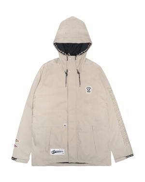 Aape 徽标装饰按扣羽绒服