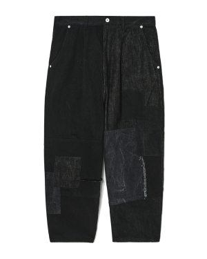 COMME des GARÇONS HOMME 磨损边饰拼接休闲裤
