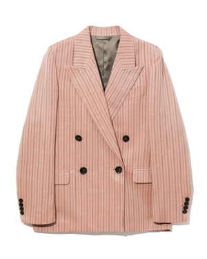 Acne Studios 双排扣饰条纹西装夹克