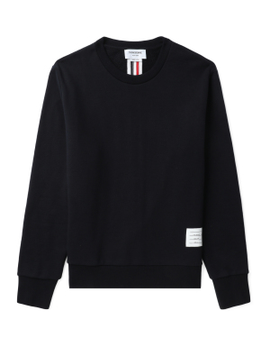 THOM BROWNE 饰标志条纹圆领卫衣