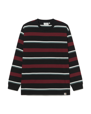 Carhartt WIP 标签缝饰条纹 T 恤