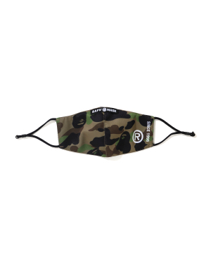 A BATHING APE® 1st Camo 印花 logo 缝饰口罩