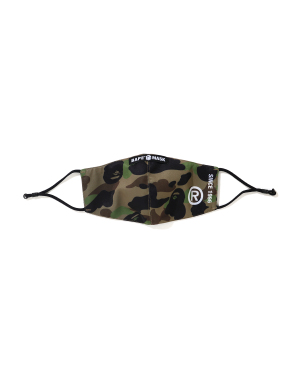 A BATHING APE® 1st Camo 印花 logo 缝饰口罩