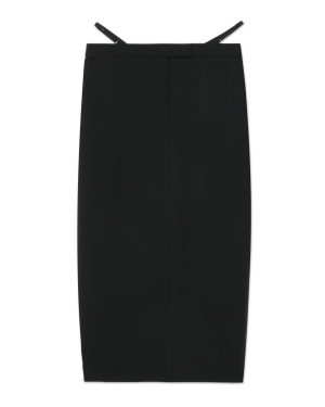 alexanderwang.t 饰绊带后开衩半身裙