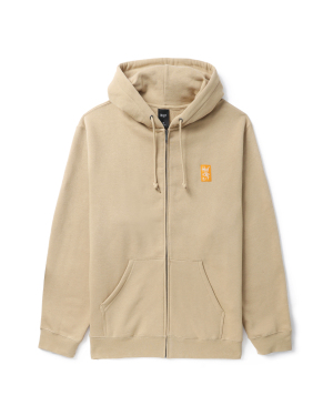 HUF 喷绘 logo 印花拉链卫衣