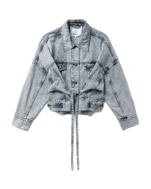 3.1 PHILLIP LIM 系带围裹牛仔夹克