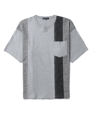 COMME des GARÇONS HOMME 拼接设计饰口袋 T 恤