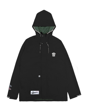 Aape 徽标装饰按扣羽绒服