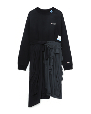 MAISON MIHARA YASUHIRO 拼接下摆仿两件式连衣裙