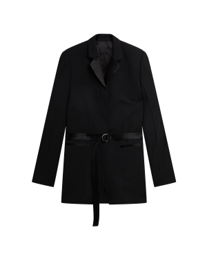HELMUT LANG 配腰带翻领西装夹克