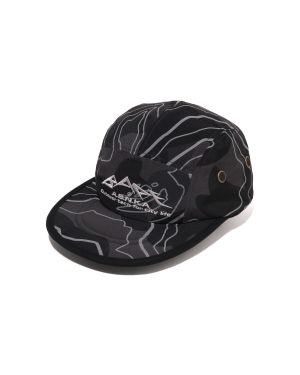 A BATHING APE® Layered Line Camo 印花棒球帽