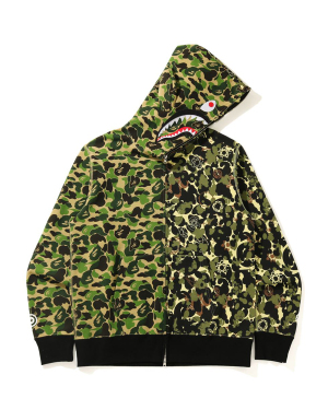 A BATHING APE® MO’WAX UNKLE 联乘系列 camo 拼接卫衣