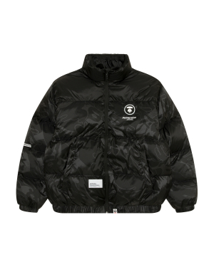 Aape 徽标装饰迷彩羽绒服
