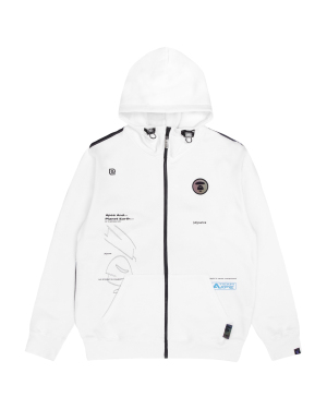 Aape 后背图案印花拉链卫衣