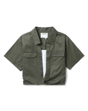 MUSIUM DIV. 半开襟工装上衣