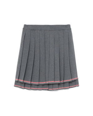 THOM BROWNE 前短后长褶裥半身裙