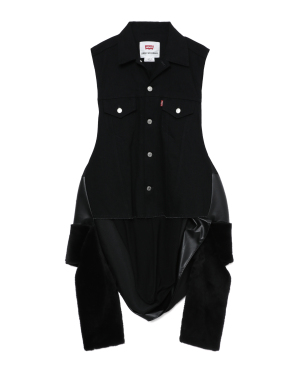 JUNYA WATANABE WOMEN 结构拼接下摆直排扣马甲