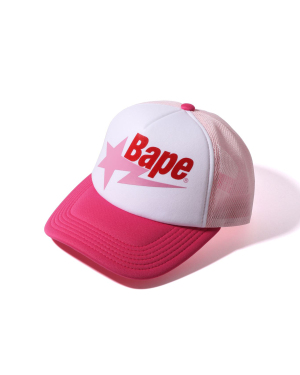 A BATHING APE® BAPE STA 印花网面拼接棒球帽