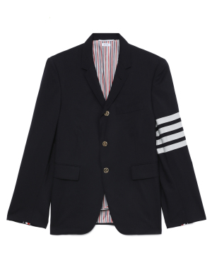THOM BROWNE 条纹印花饰口袋西装外套