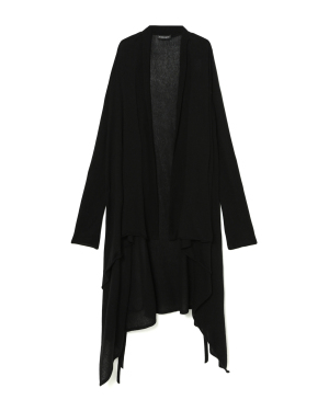 Ann Demeulemeester 不规则下摆开襟针织衫