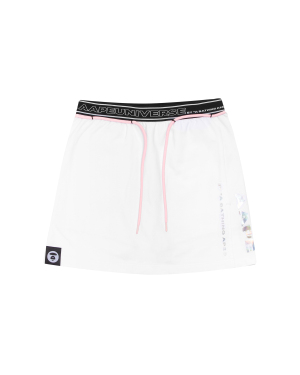 Aape Logo 印花抽绳半身裙