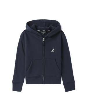 KANGOL 徽标刺绣连帽拉链卫衣