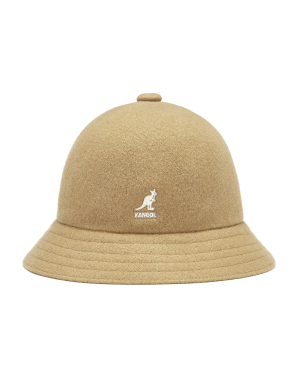 KANGOL 徽标刺绣圆顶渔夫帽