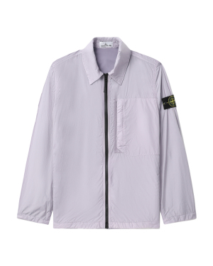 STONE ISLAND Logo 缀饰拉链衬衫