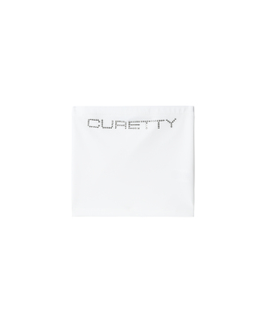 CURETTY 钻饰 logo 抹胸上衣