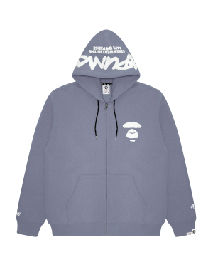 Aape 徽标印花连帽拉链卫衣