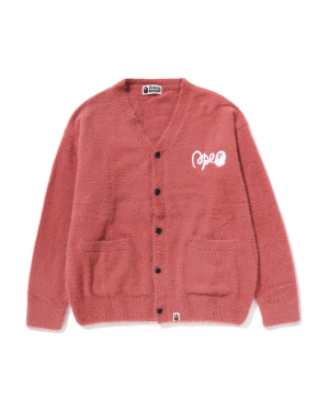A BATHING APE® 猿人头刺绣针织开衫