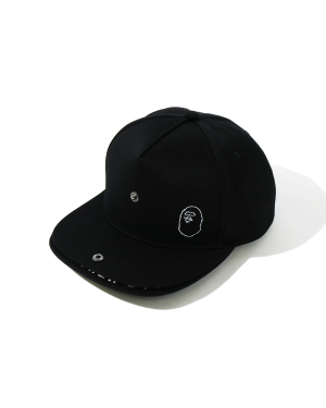 A BATHING APE® 标语刺绣双层帽檐棒球帽