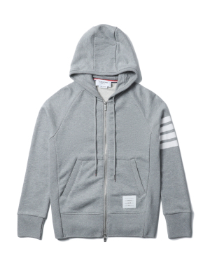 THOM BROWNE 饰四条纹拉链卫衣