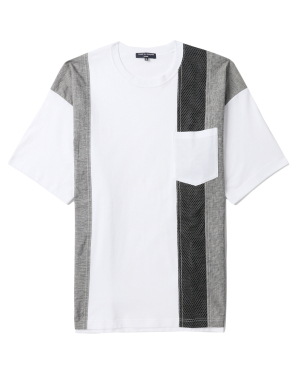 COMME des GARÇONS HOMME 拼接设计饰口袋 T 恤