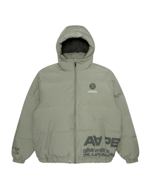 Aape 徽标装饰绗缝羽绒服