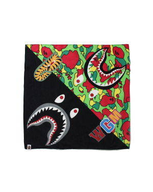 A BATHING APE® STA Camo 鲨鱼印花手帕